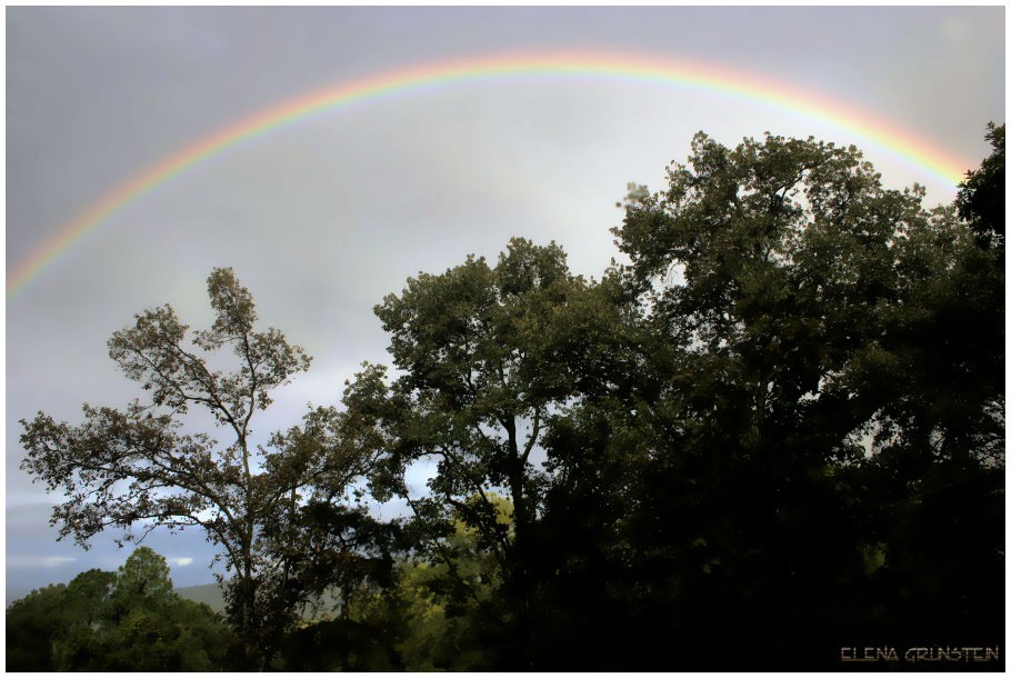 El cielo viste con cinta de colores