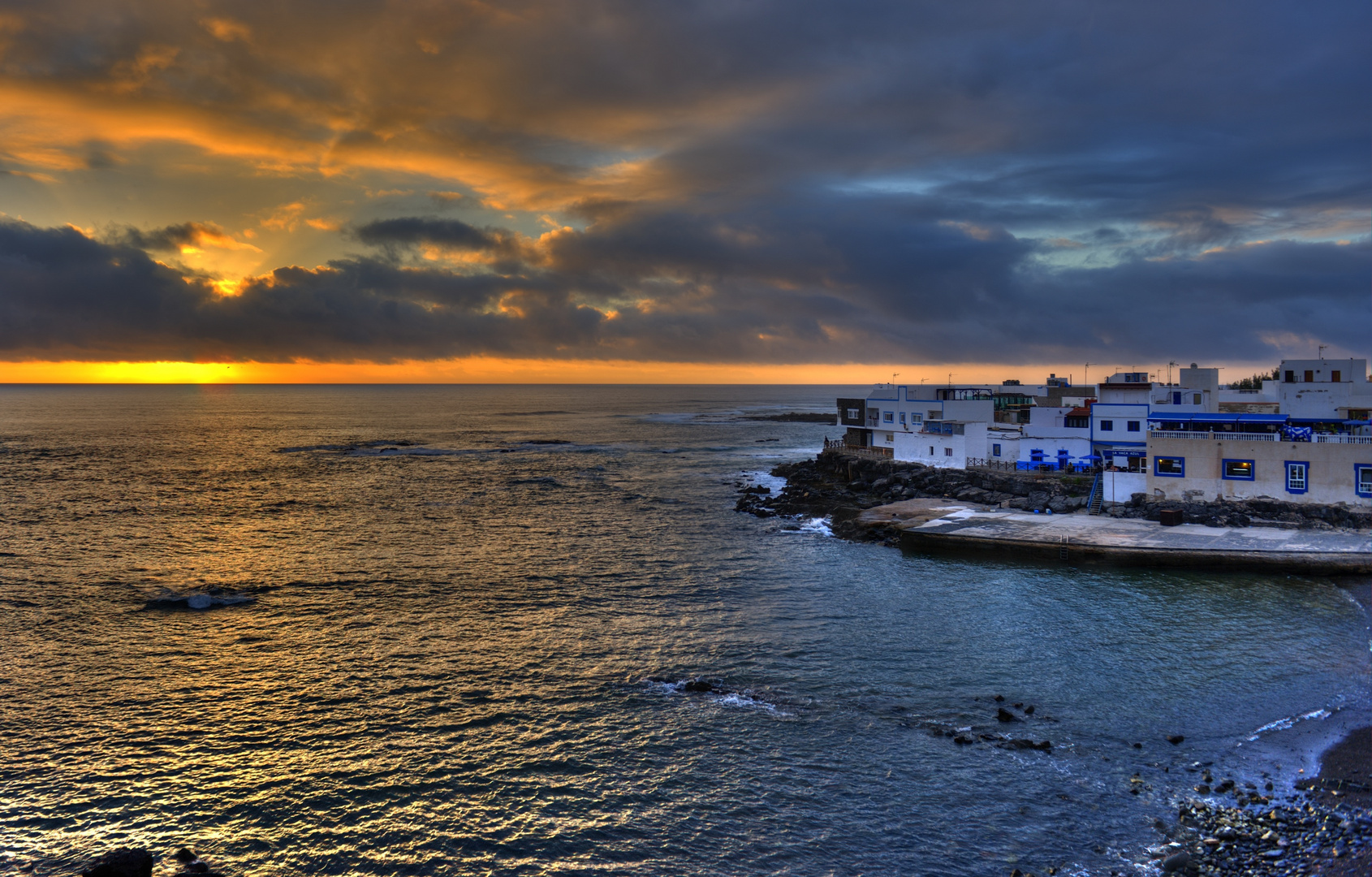 El Cotillo in der blauen Stunde