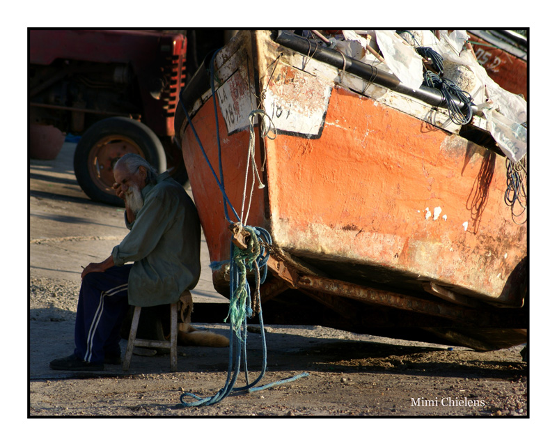 El descanso del viejo pescador