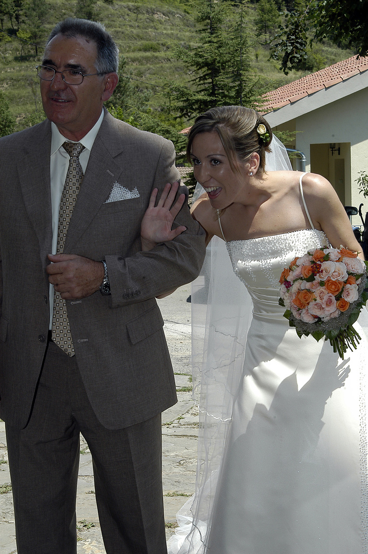 el dia de la boda ( mi hija CRISTINA )