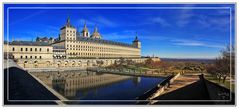 El Escorial y estanque. Panoramica (6 Img.)