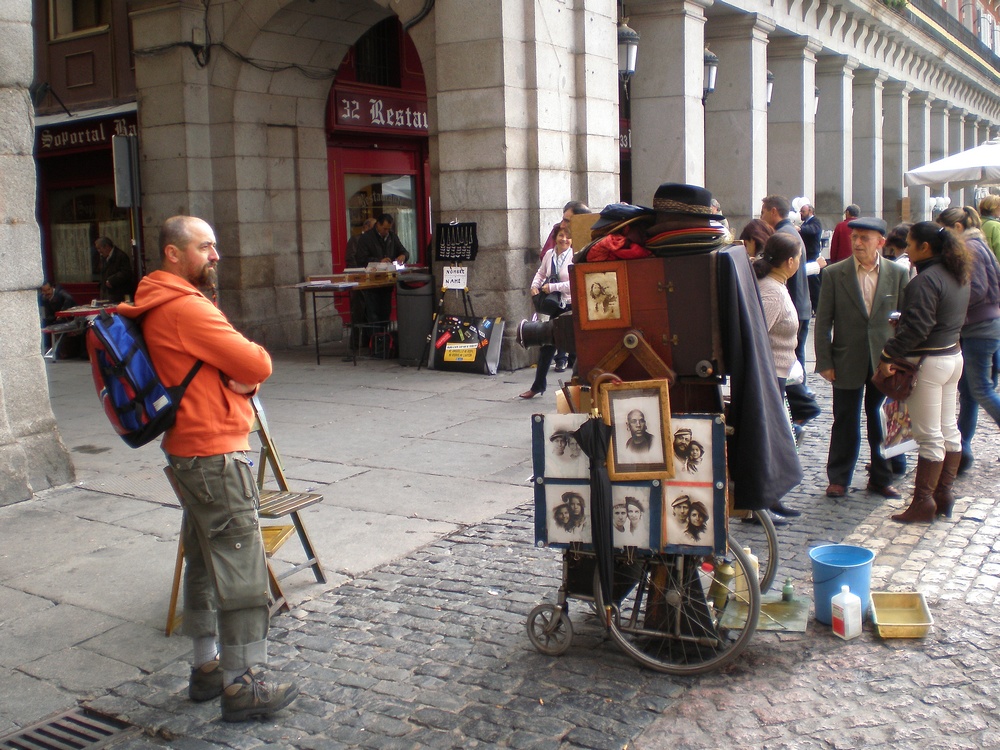 El fotografo de la Plaza Mayor de Madrid