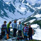 El grupo de mujeres que se queda en la Laguna de Los Verdes. León 2007.