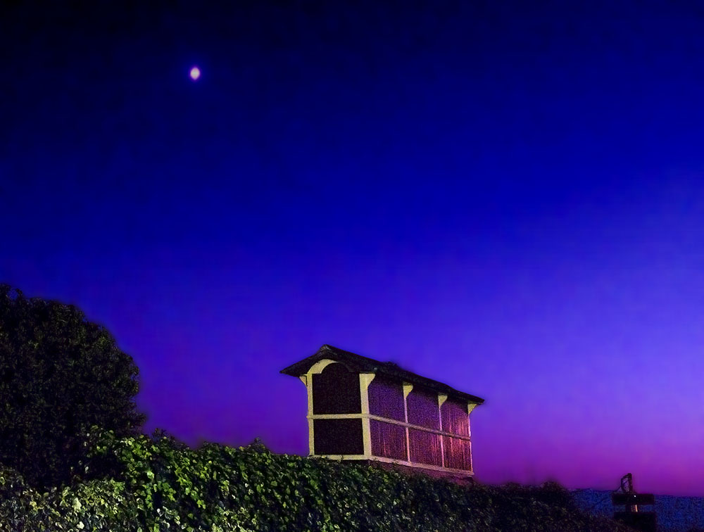 El horreo a la luz de la luna