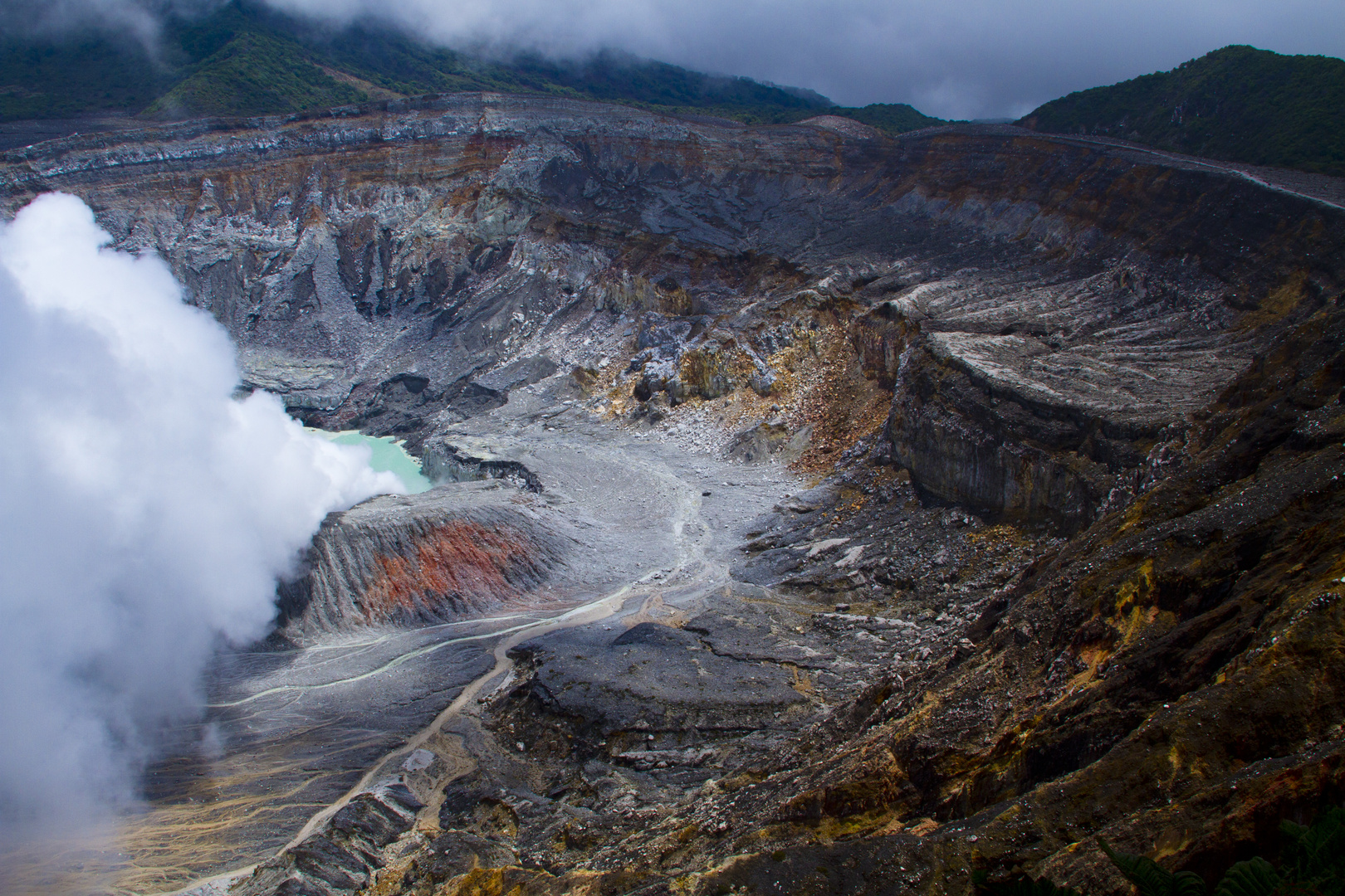 El impresionanate volcan Poás