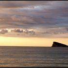 El islote de Benidorm.