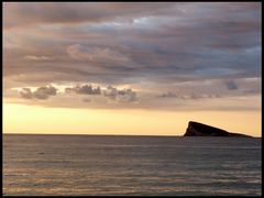 El islote de Benidorm.