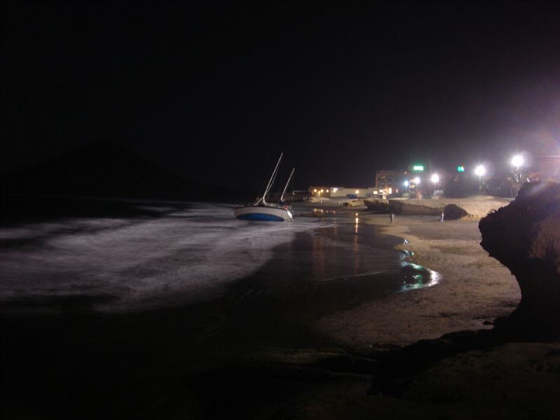 El Medano - Boot in der Bucht