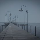 El muelle y las farolas