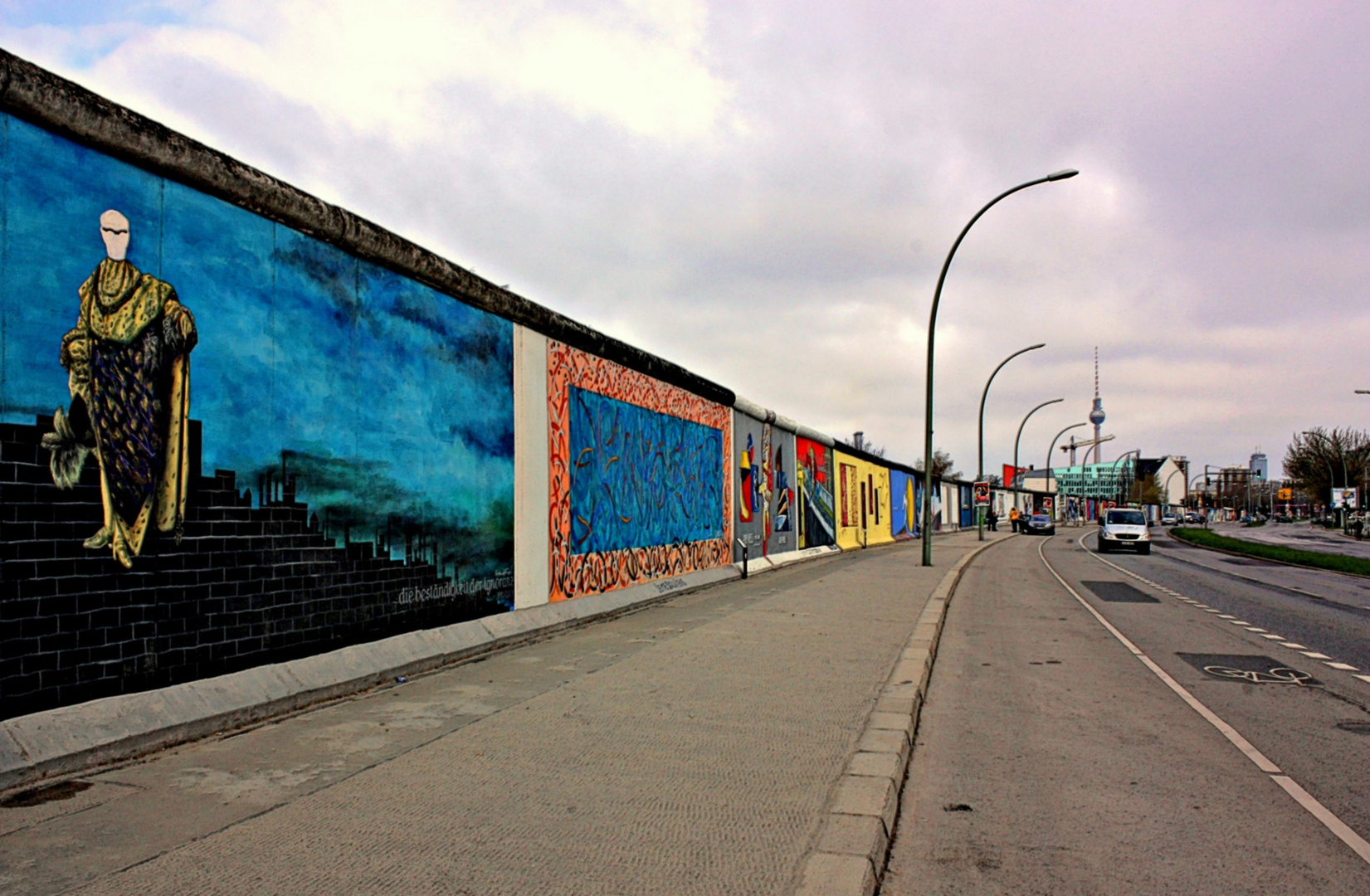 El muro de Berlin en Mühlenstrasse