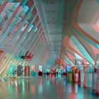 El Museu de les Ciències Príncipe Valencia Spanien - Anaglyphen 