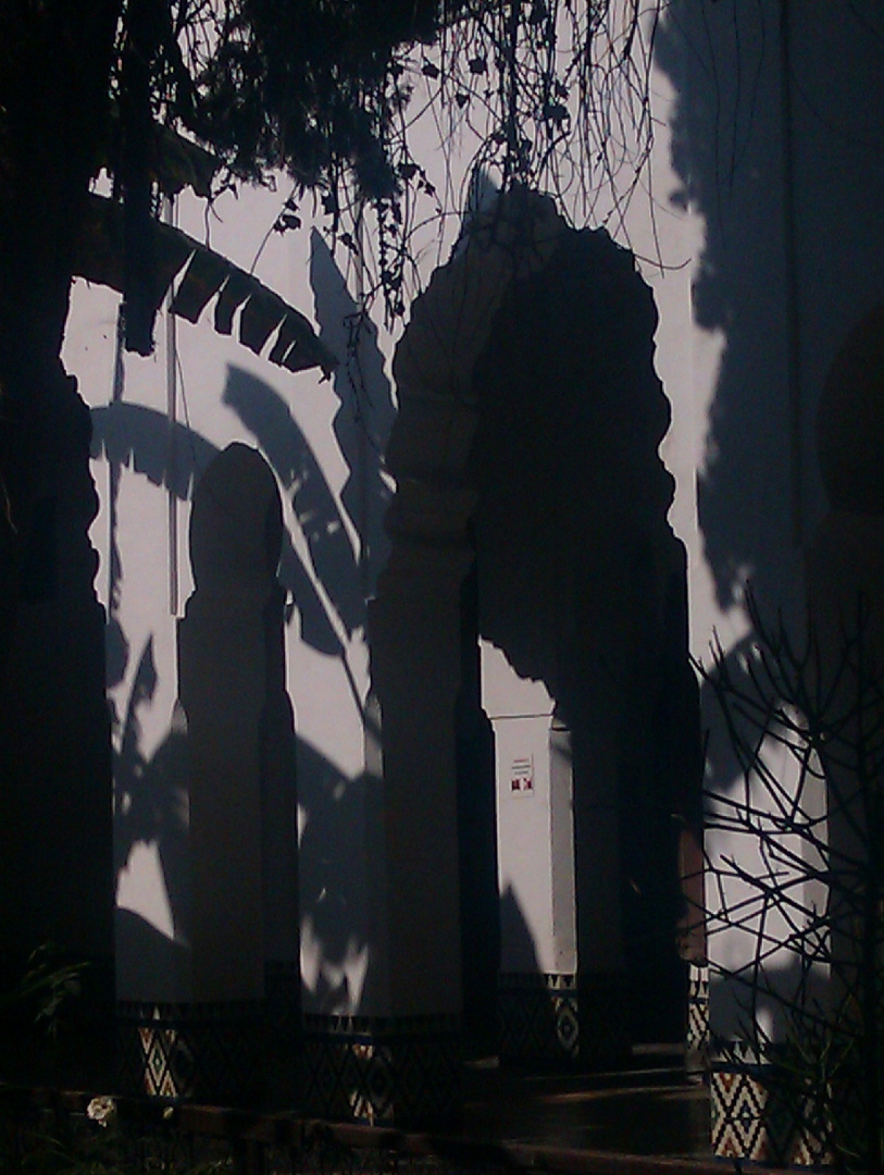 el patio de un museo en Marruecos