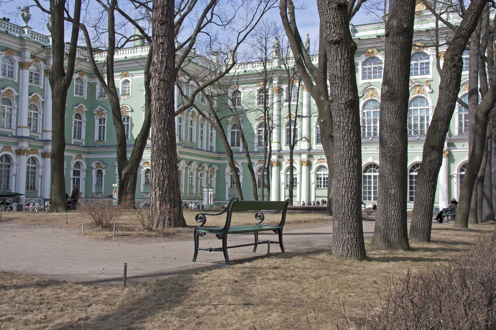 El patio del Hermitage, San Peterburgo