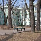 El patio del Hermitage, San Peterburgo