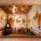 El pequeño salón. Interior del palacio de Regaleira, Sintra.