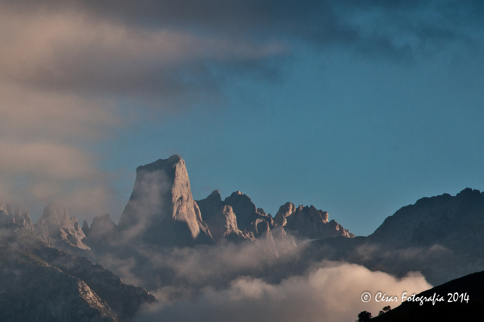 El Picu Urriellu al atardecer