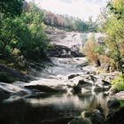 El rio en calma.