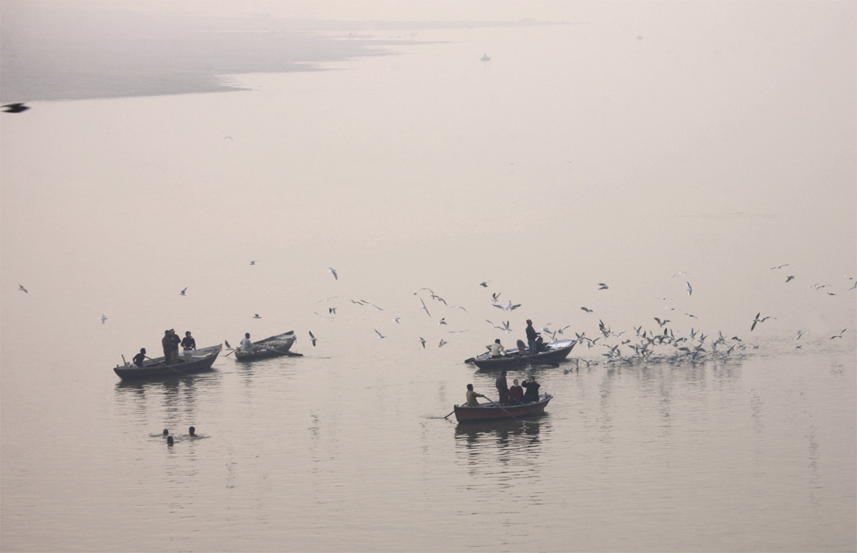 El río Ganges, Benarés, La India