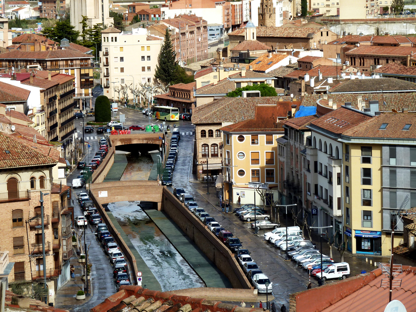 El rio Queiles a su paso por Tarazona