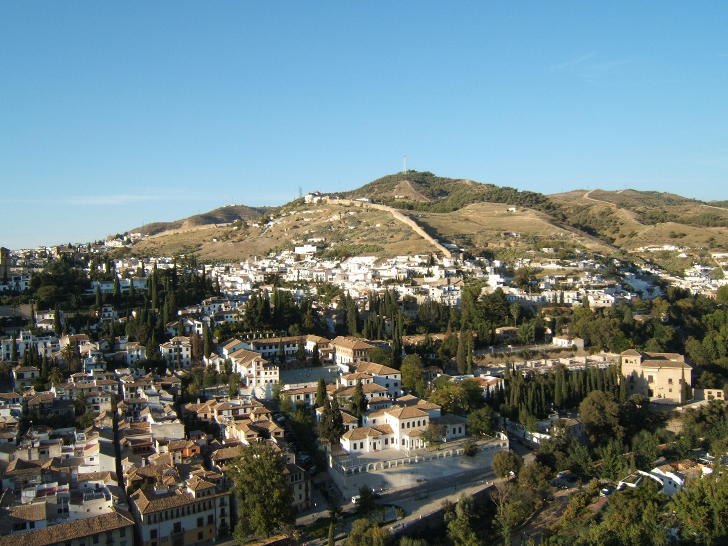 El Sacromonte desde la Alhambra - Granada