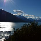 El sol en Glaciar Perito Moreno