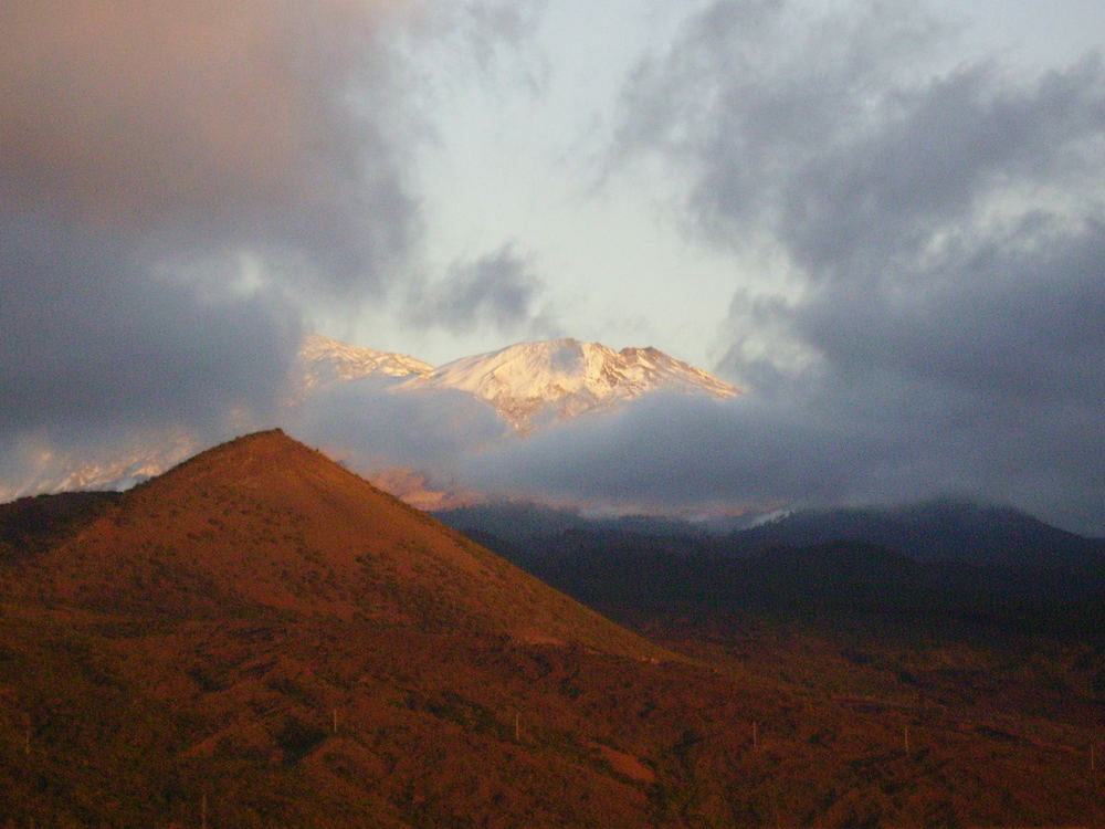 El Teide atardeciendo.