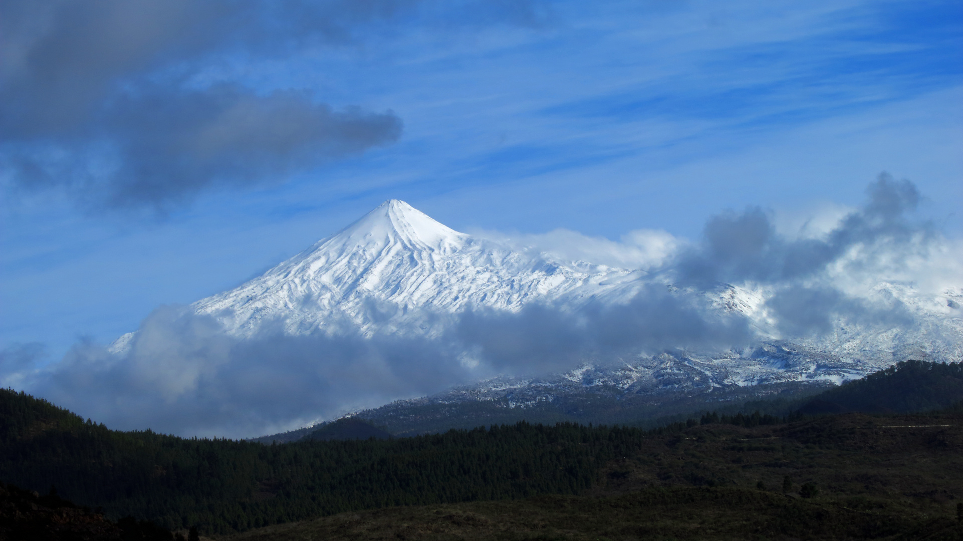 El Teide im Neuschnee...