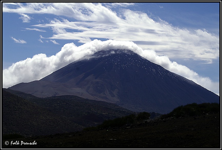 El Teide in Watte