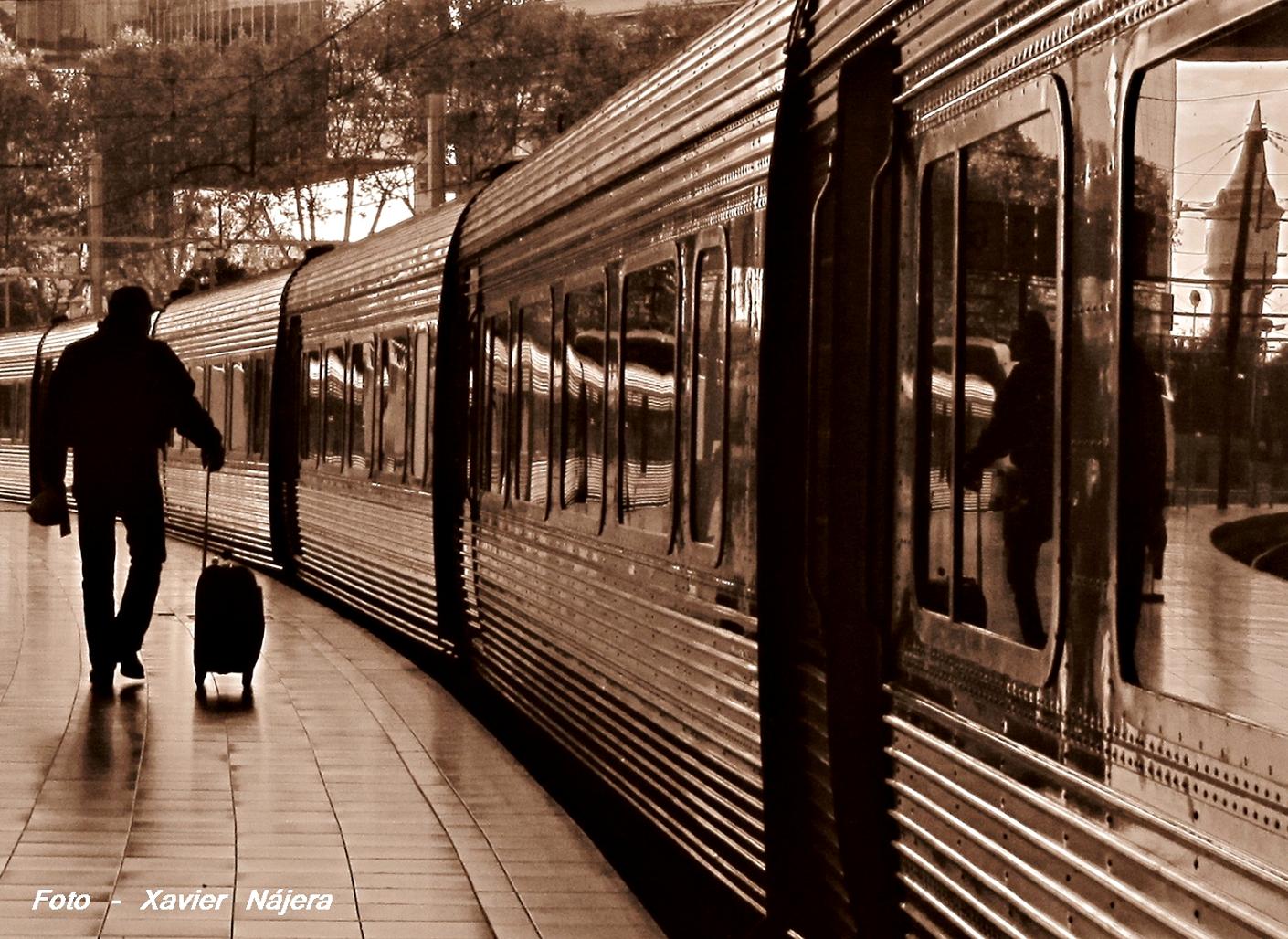 El ultimo viajero de pasajeros al tren