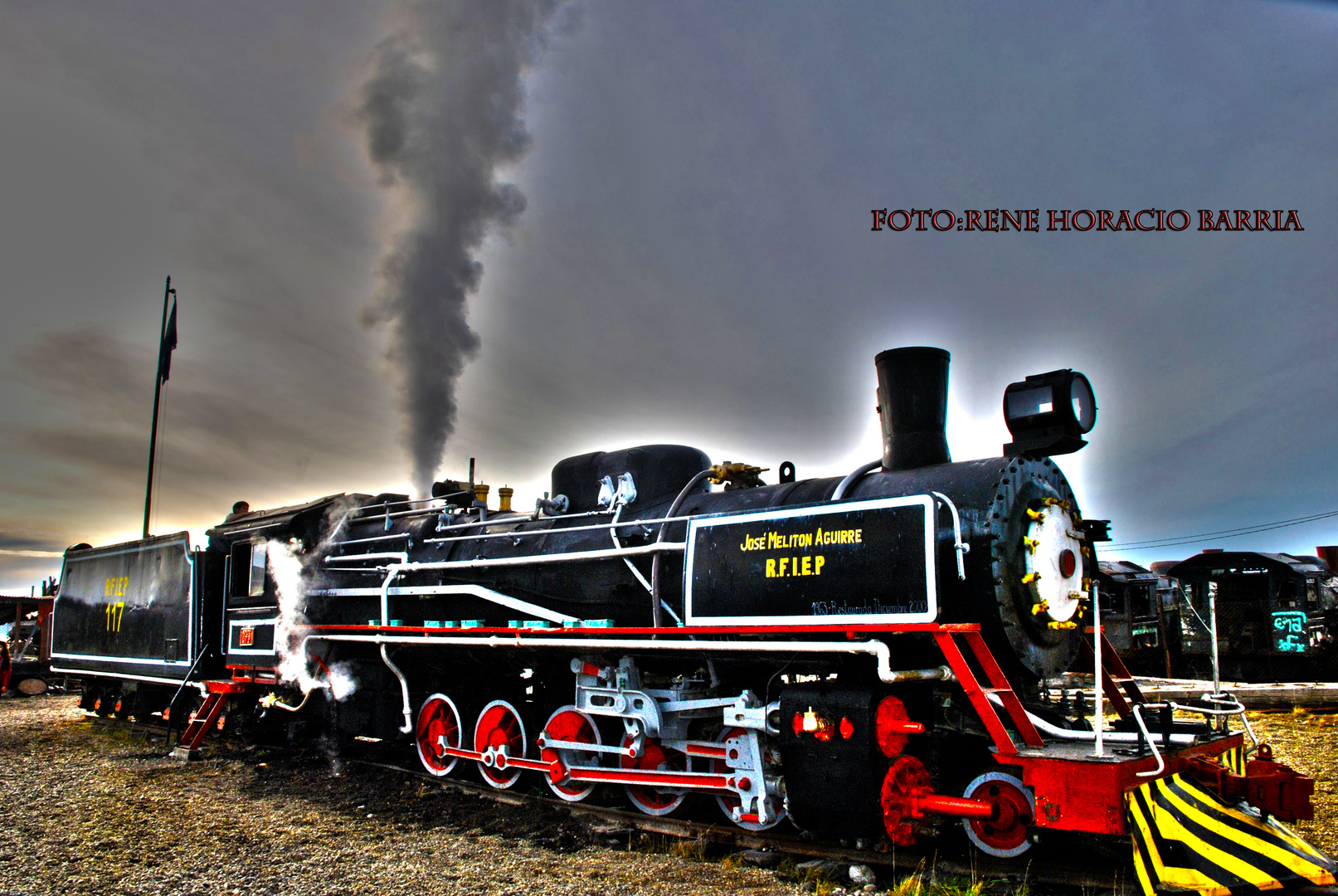 EL VIEJO TREN DE LA CIUDAD DE RIO GALLEGOS FUMO UNA VEZ MAS