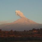 El volcán Popocatépetl enojado