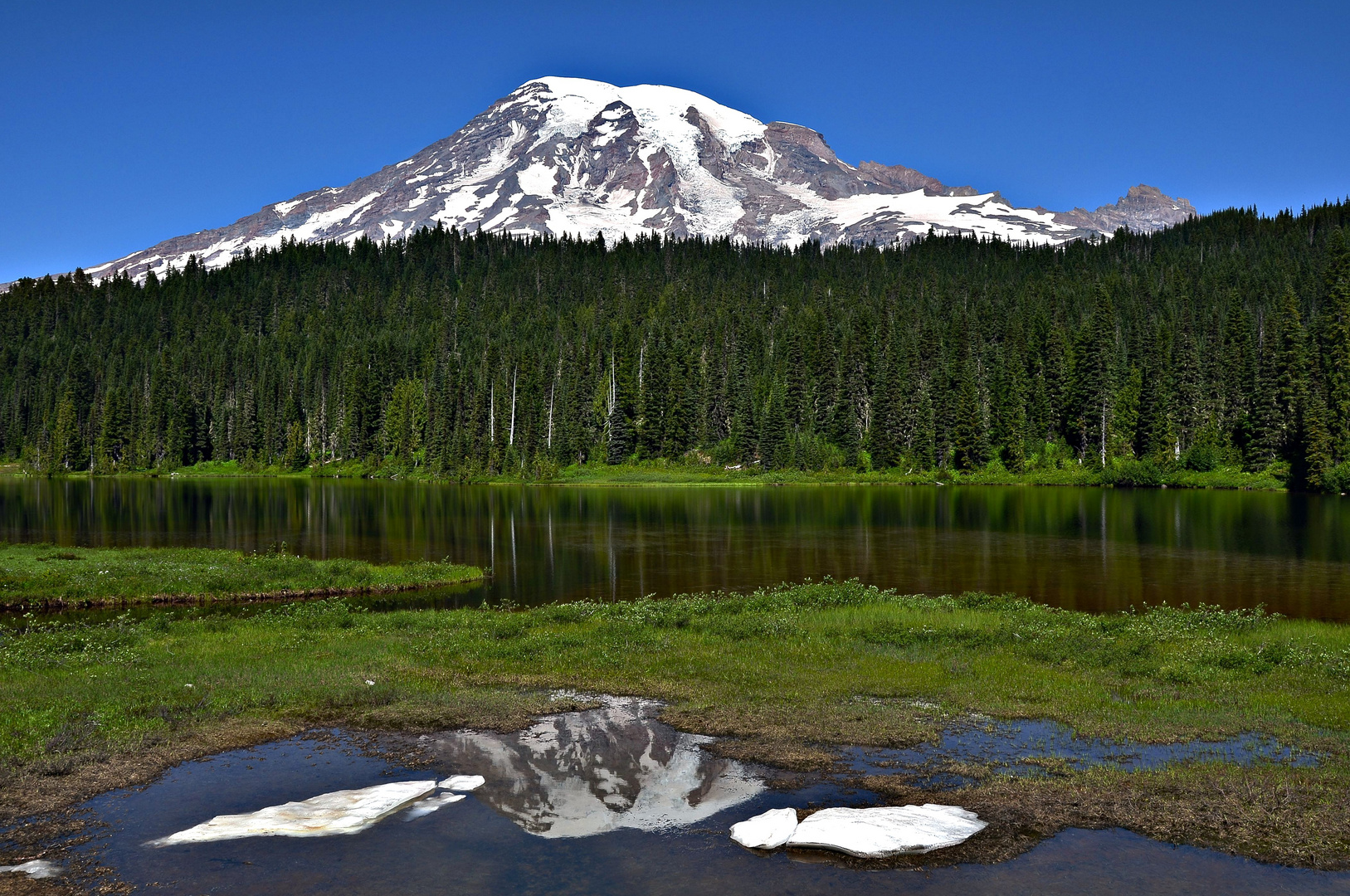 El volcán Rainier, Washington