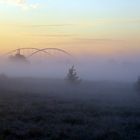 Elbbrücke im Frühnebel