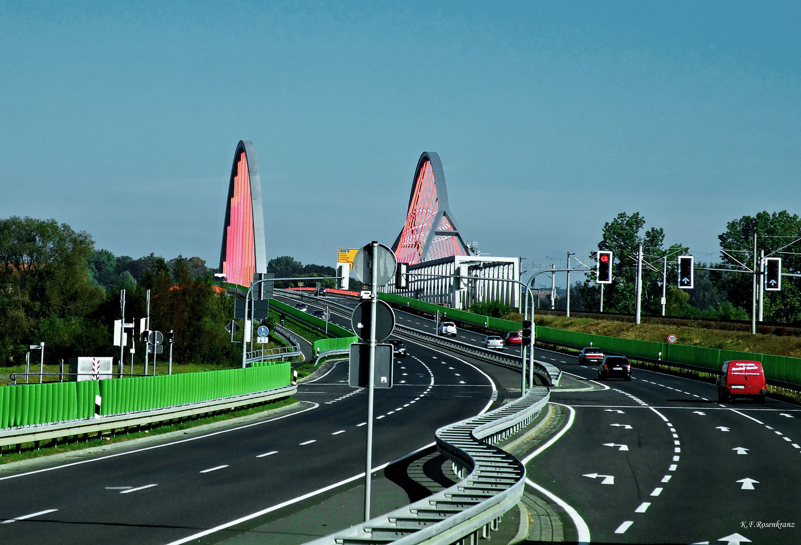 Elbbrücke vor Lutherstadt Wittenberg