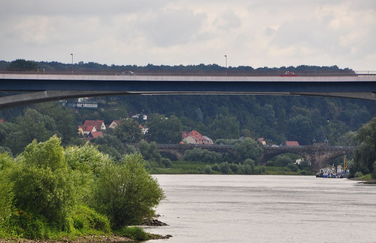 Elbbrücken bei Pirna