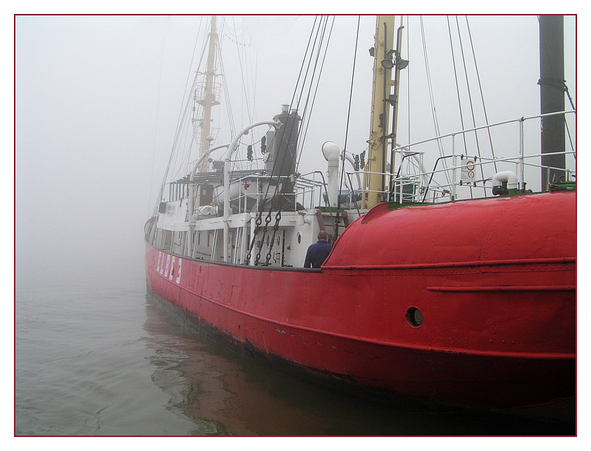 ELBE 3 im Nebel!