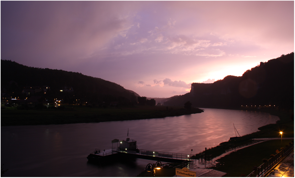 Elbe an der Bastei