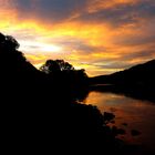 Elbe bei Bad Schandau früh am Morgen