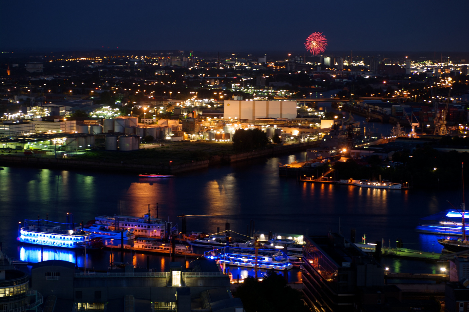 Elbe bei Nacht