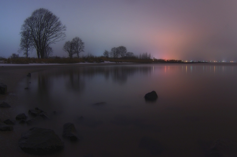 Elbe bei Nacht