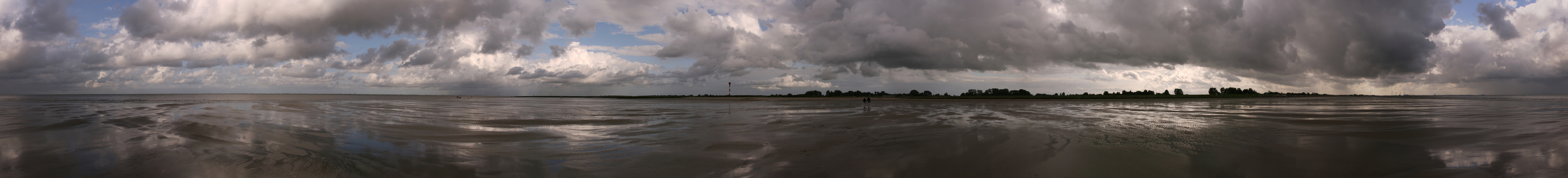 Elbe bei Otterndorf und Ebbe