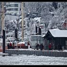 Elbe im Eis - Anleger Övelgönne