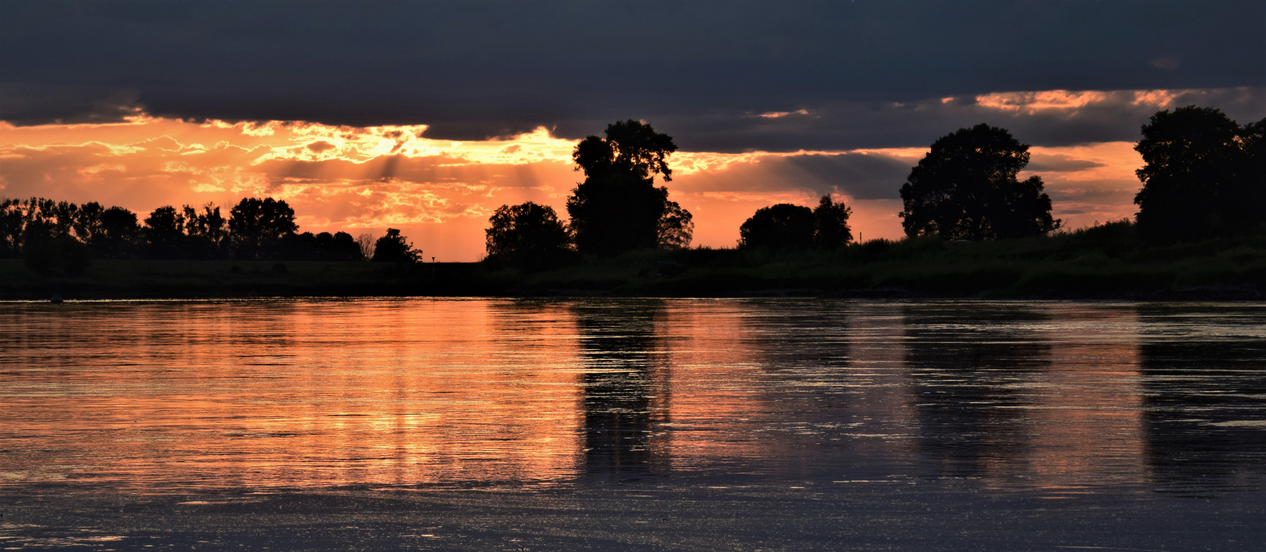 Elbe in Abendstimmung