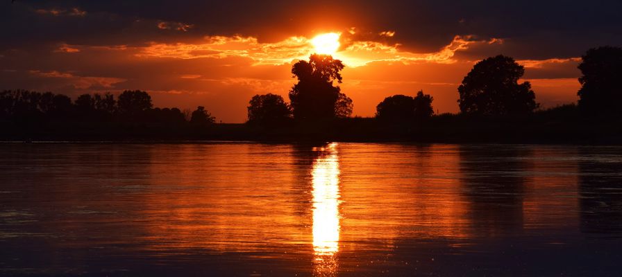 Elbe in Abendstimmung