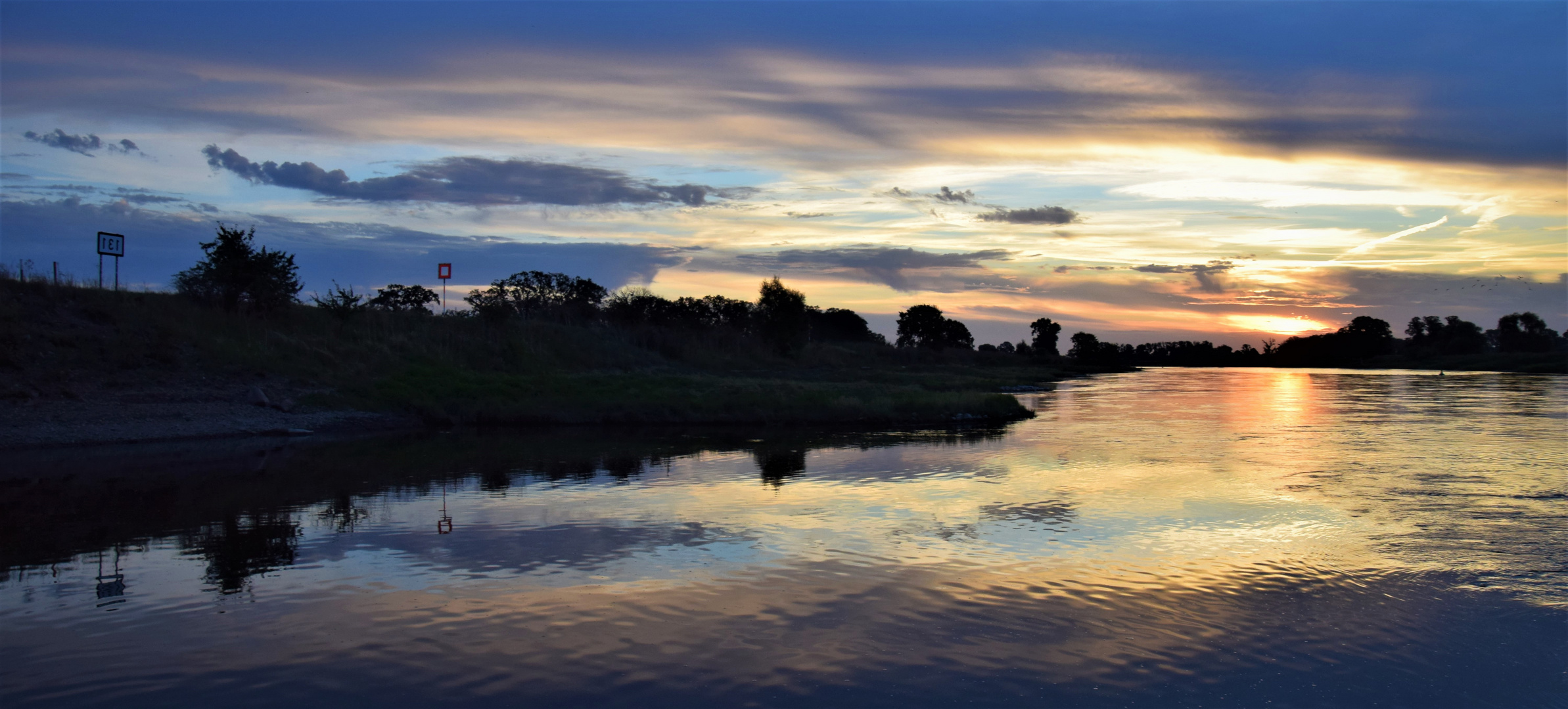 Elbe in Abendstimmung 