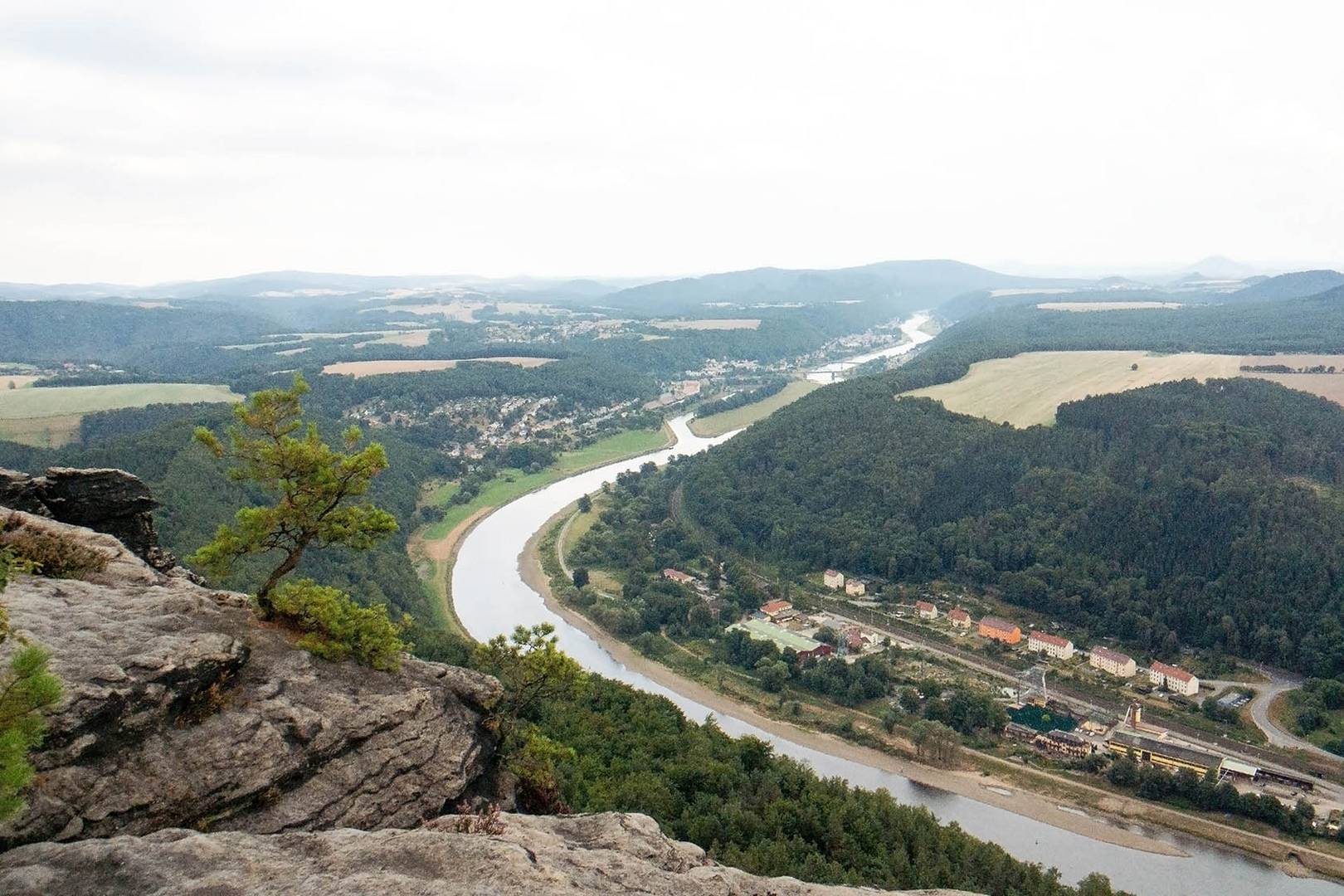 Elbe in Blickrichtung Bad Schandau