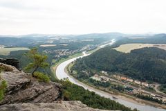 Elbe in Blickrichtung Bad Schandau