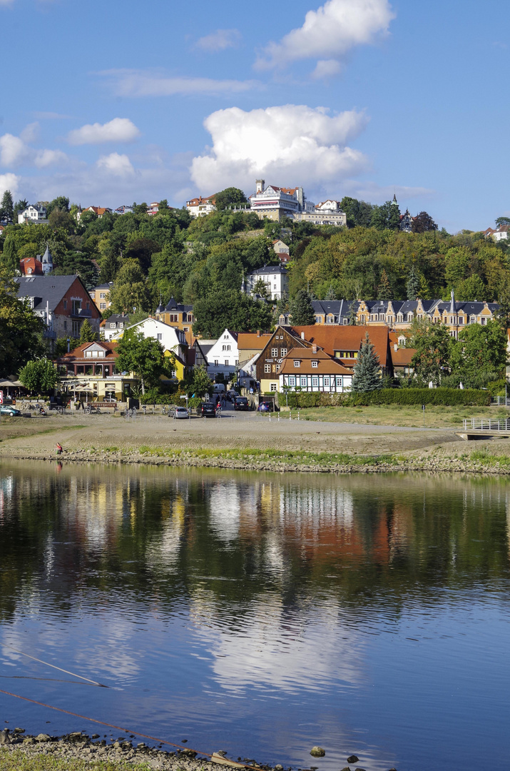 Elbe mit Blick nach Loschwitz