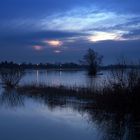 Elbe mit leichtem Winterhochwasser