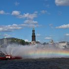 Elbe mit Regenbogen 